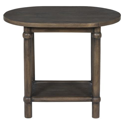 Charnes Aged Belgium Bleach End Table | Kathy Kuo Home