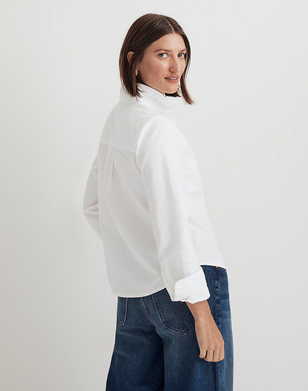 Oxford Button-Up Shrunken Shirt | Madewell