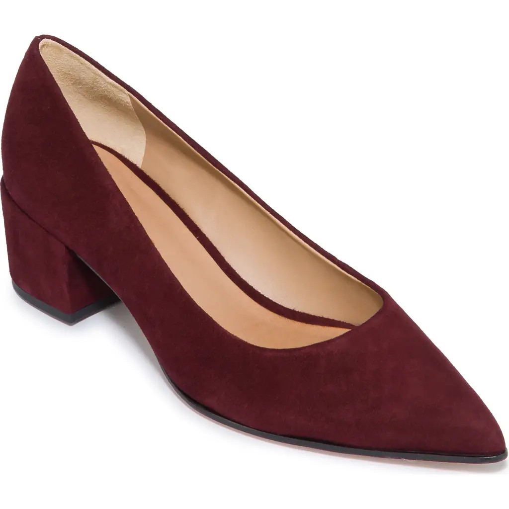 Bernardo Footwear Milie Block Heel Pump in Aubergine at Nordstrom, Size 8.5 | Nordstrom