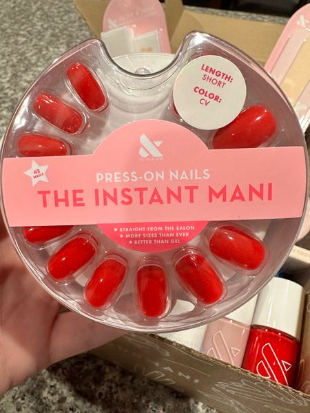 The Instant Mani by Olive and June. You can find these press on nails at Walmart for a quick and beautiful manicure!

#LTKunder50 #LTKstyletip #LTKFind