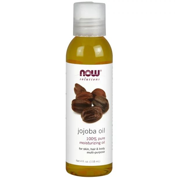 NOW Solutions, Jojoba Oil, 100% Pure Moisturizing, Multi-Purpose Oil for Face, Hair and Body, 4-O... | Walmart (US)
