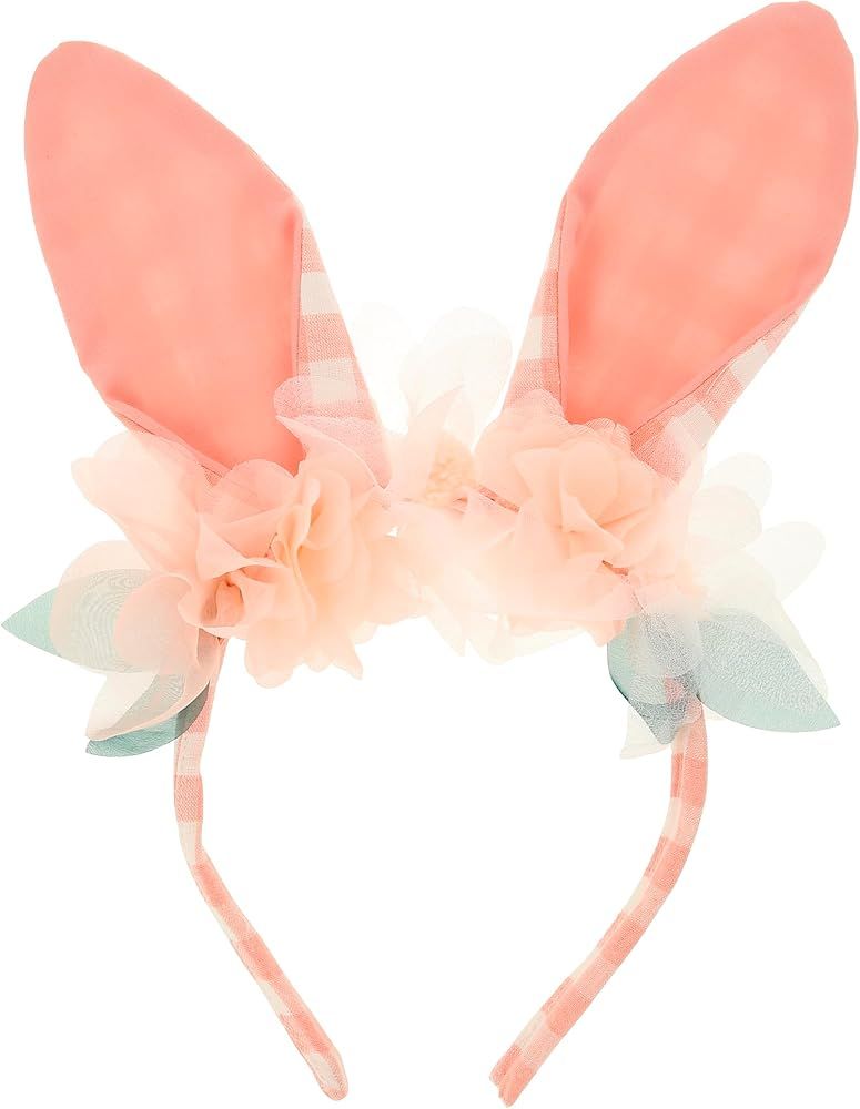 Meri Meri Embellished Gingham Bunny Headband (Pack of 1) - Easter | Amazon (US)