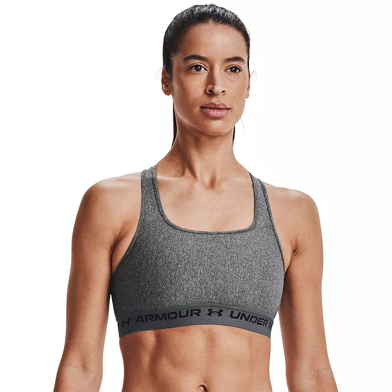 Under Armour Crossback 2.0 Medium-Impact Sports Bra, Women's, Grey | Kohl's