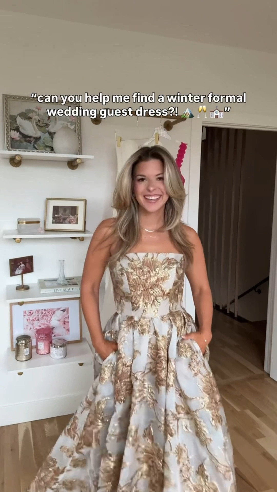 Gold brocade mini strapless wedding guest and formal event dress

Mac duggal code: emerson10
Electric picks code: emerson20

Wearing my usual small/2

Wedding guest
Formal event
Winter party
Black tie
Special occasion
Gold midi

#LTKSeasonal #LTKWedding #LTKgrwm