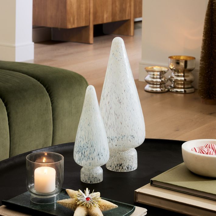 St. Jude Foundations Glass Tabletop Trees - Milk | West Elm (US)