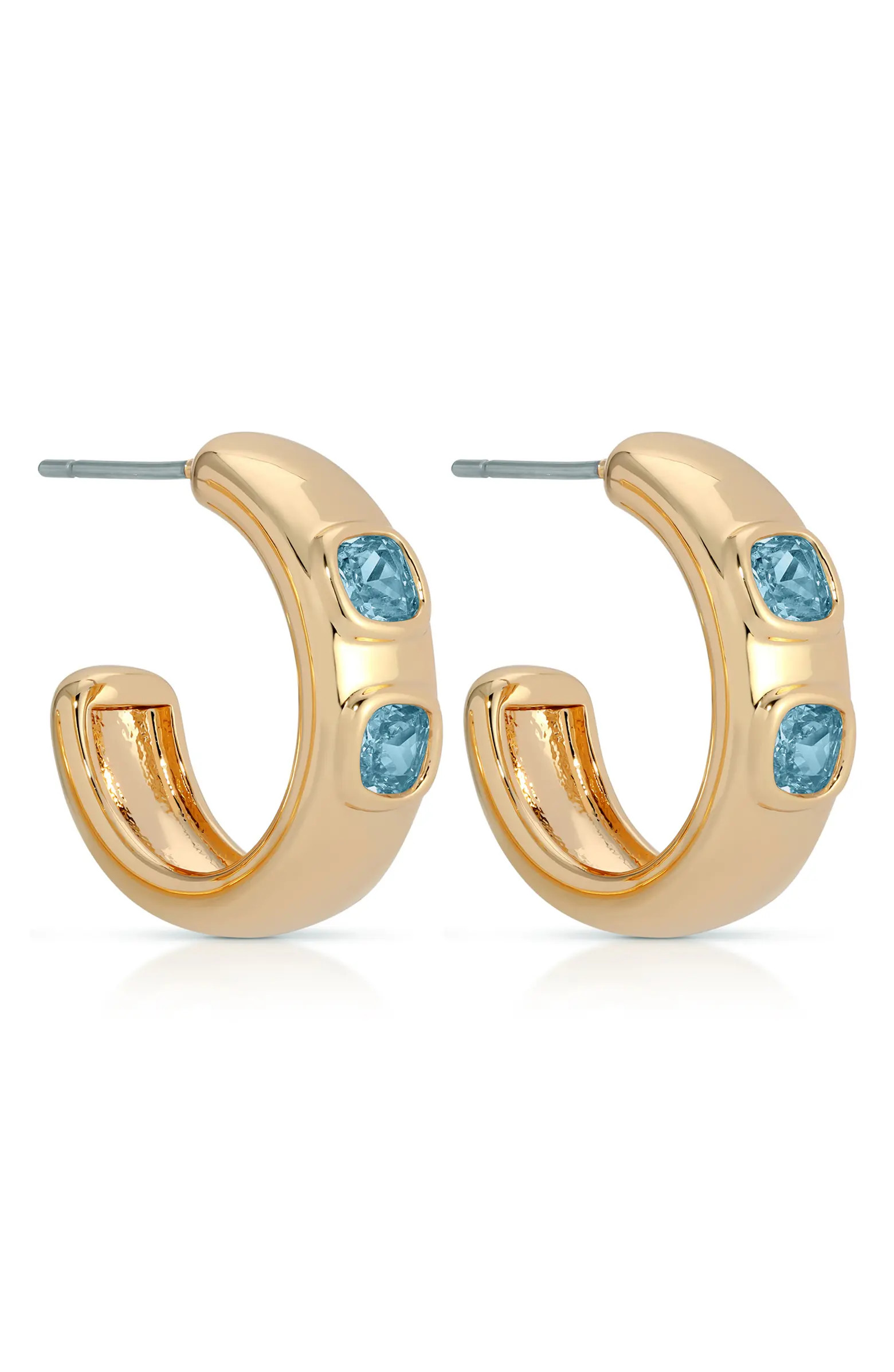 Ettika Favorite Dainty Open Hoop Earrings | Nordstrom | Nordstrom