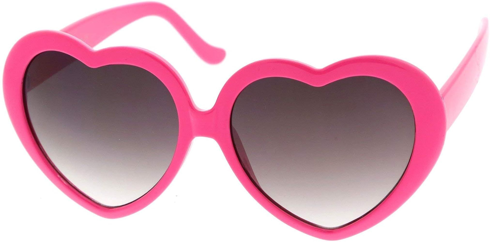 Women's Oversize Gradient Lens Heart Sunglasses 55mm | Amazon (US)