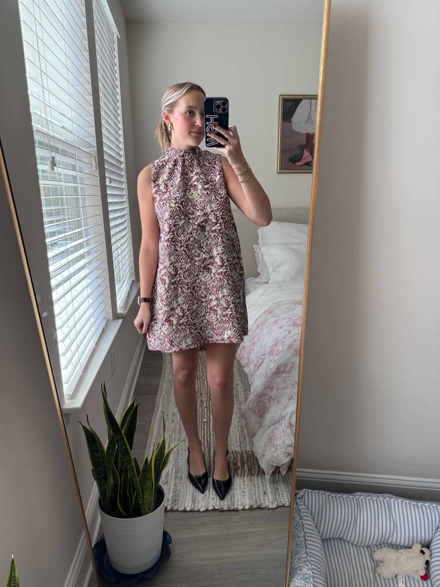 Anthropologie Sunday in Brooklyn Brocade Mini Shift Dress 