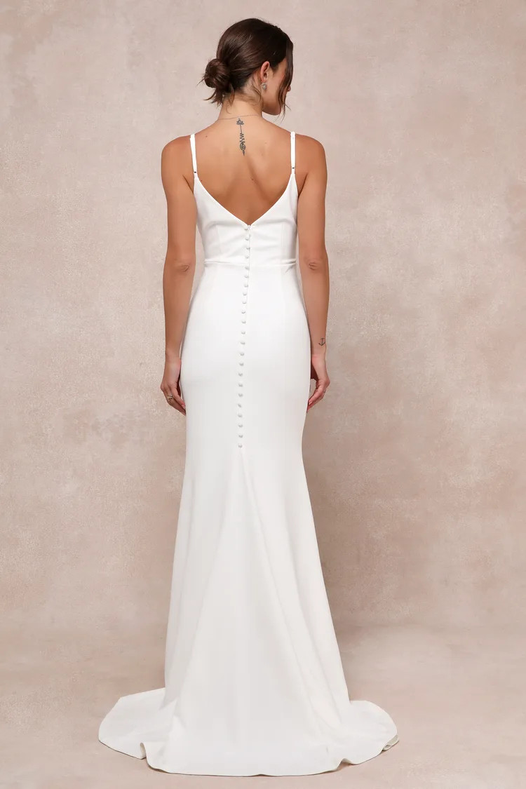 Feeling of Forever White Sleeveless Mermaid Maxi Dress | Lulus