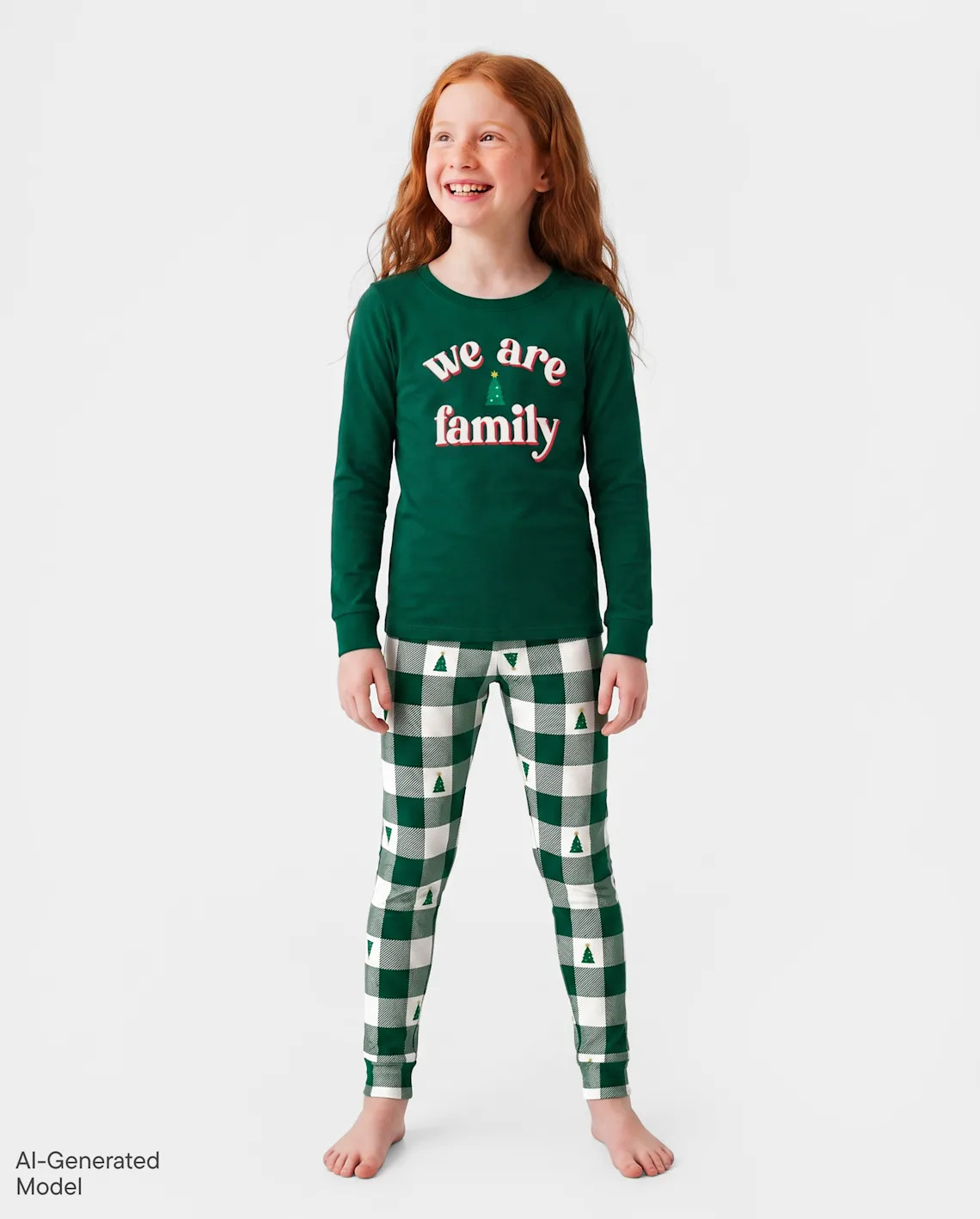 Kids Matching Family We Are Family Snug Fit Cotton Pajamas - cream | The Children's Place