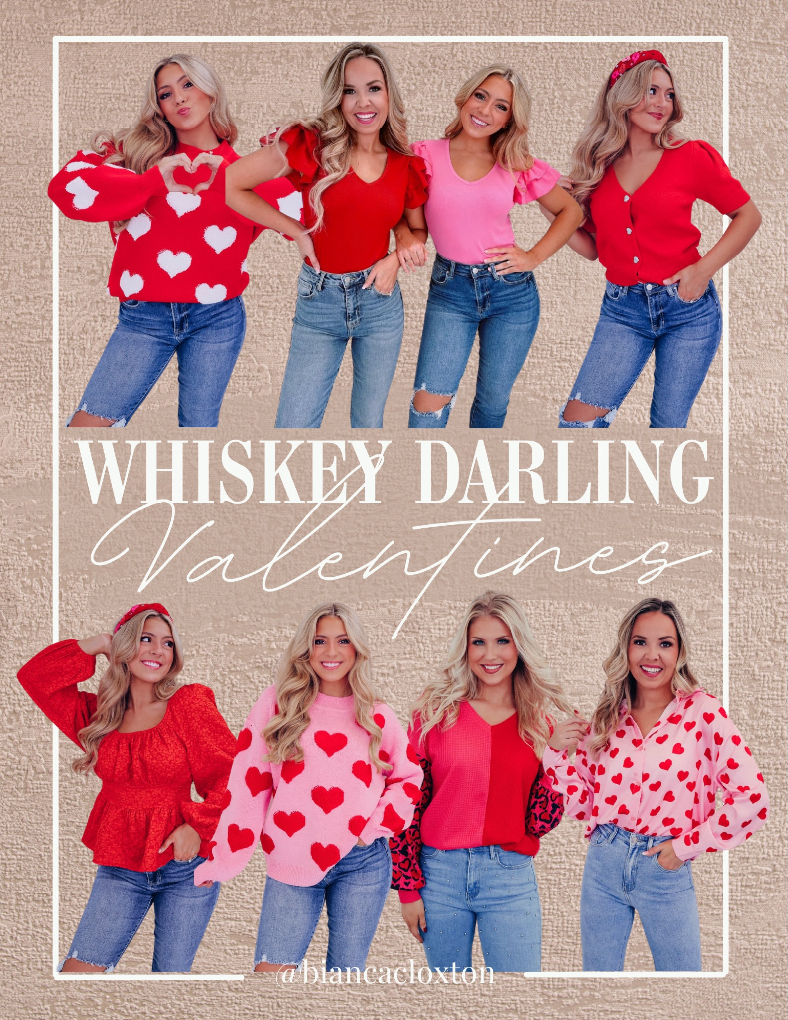 Valentines ❤️ || Whiskey Darling Boutique

Red, pink, blouse, sweater, heart, valentines, Valentine’s Day, date, cute, pretty



#LTKMostLoved #LTKmidsize #LTKstyletip
