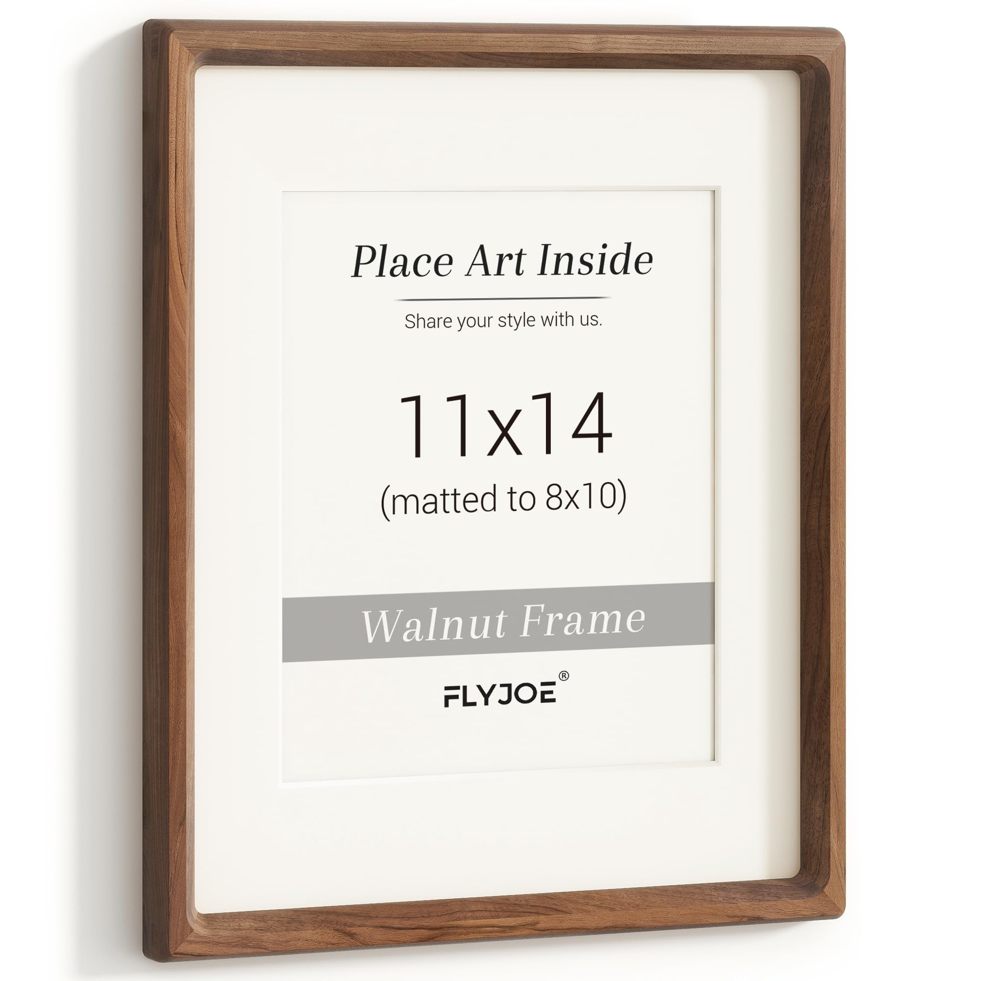 11x14 Picture Frame, USA-Sourced Natural Walnut Wood Photo Frame with Tempered Glass, Handcrafted... | Amazon (US)