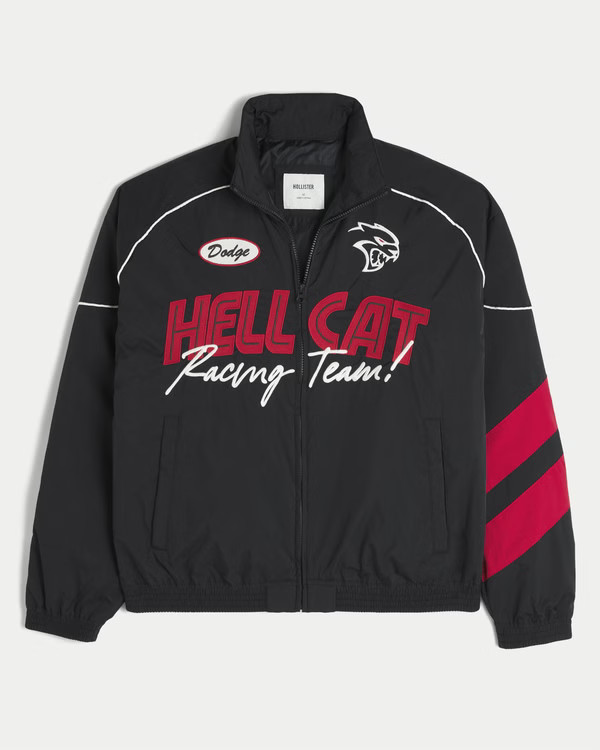 Men's Dodge Hellcat Graphic Track Jacket | Men's Jackets & Coats | HollisterCo.com | Hollister (US)