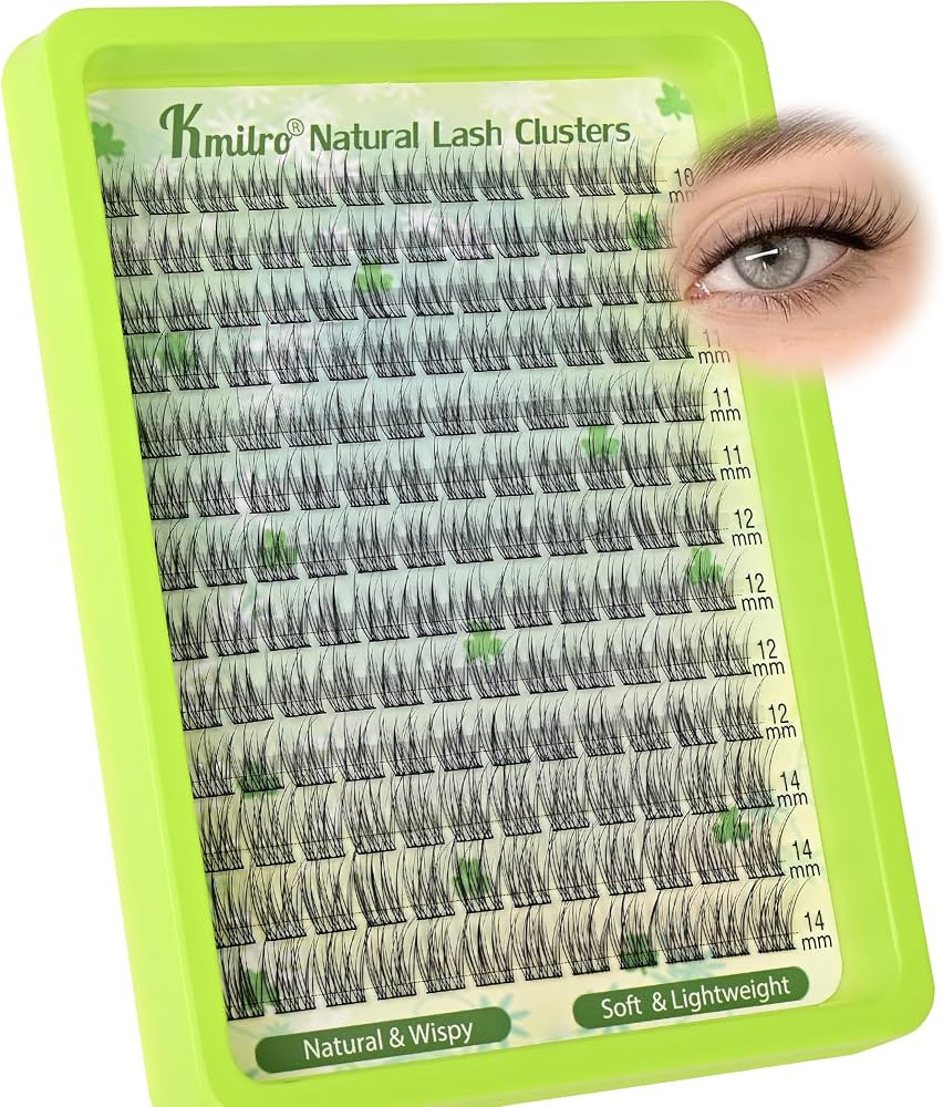 Natural Lash Clusters 10-14mm Short Eyelash Clusters C-Curly Wispy Cluster Eyelash Extensions Lig... | Amazon (US)