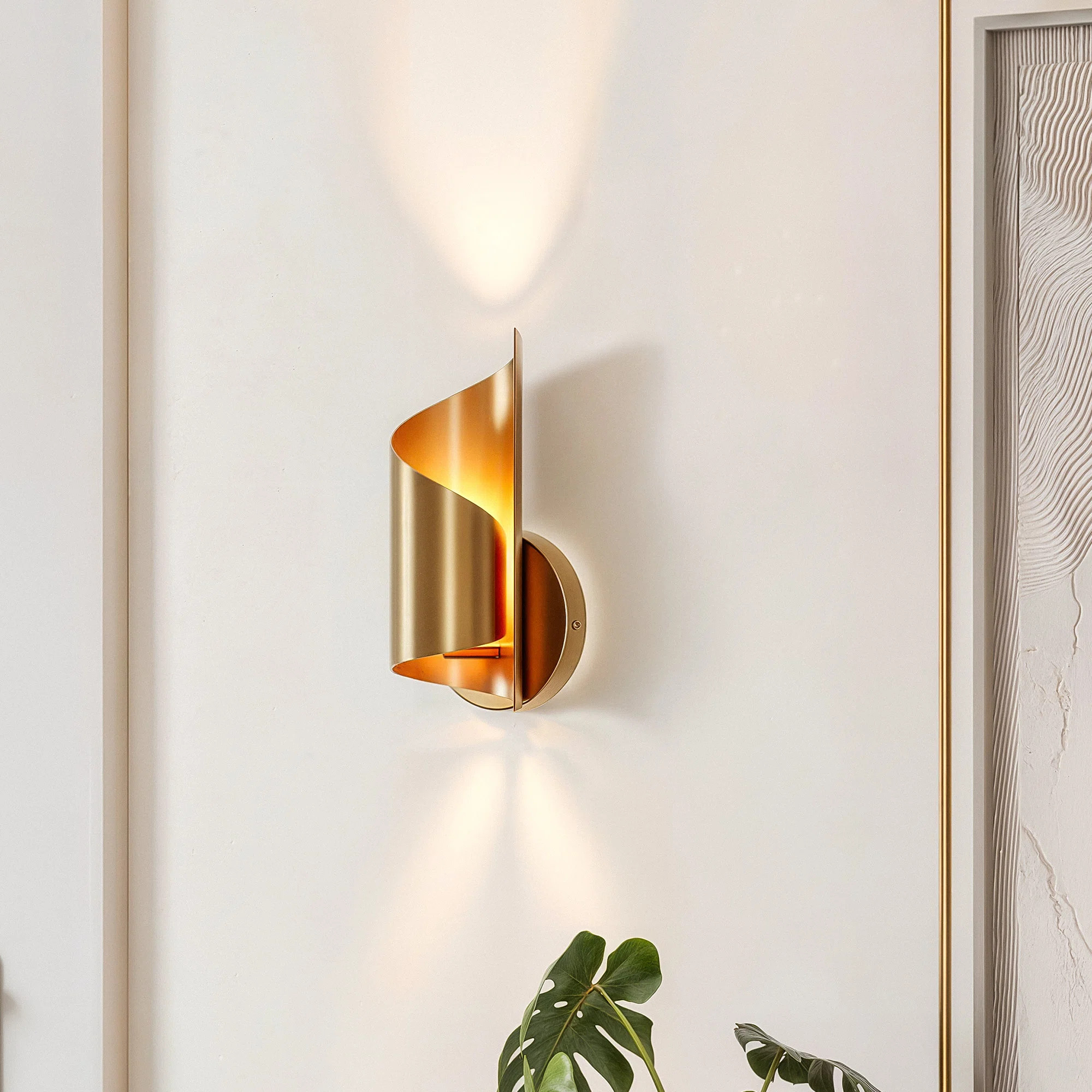 Arindra Iron Modern Wall Sconce with Novelty Shade and Metal Frame | Wayfair North America
