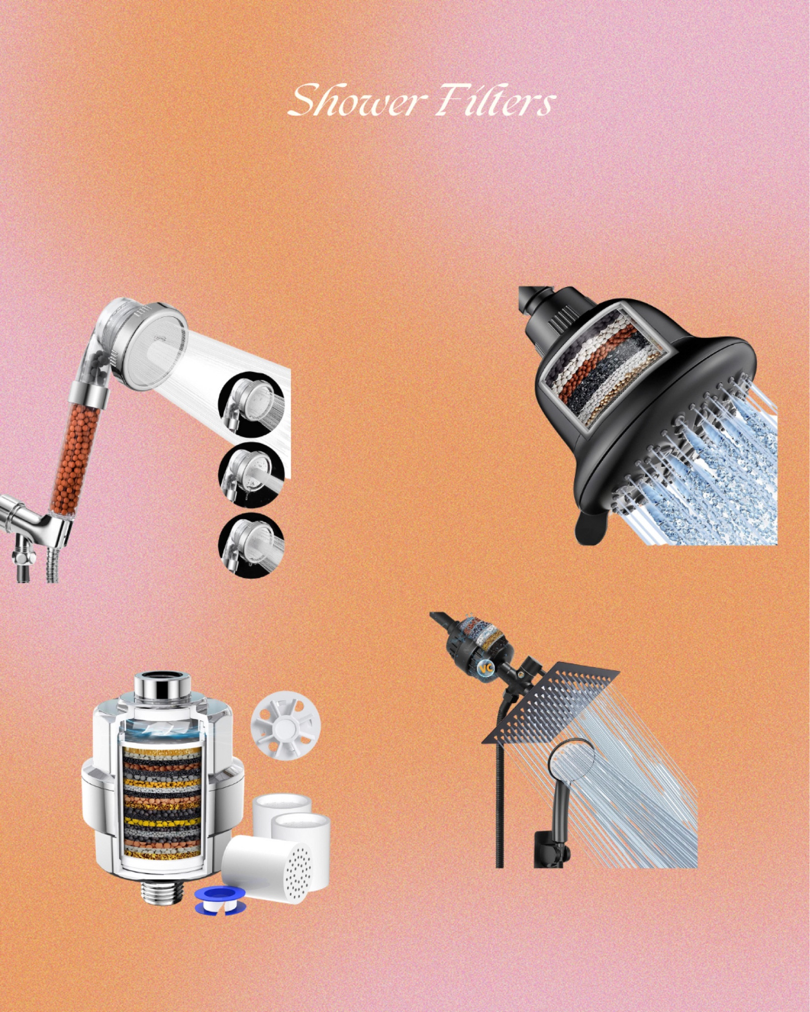 I love my $20 shower filter but now I want a new shower to match so I can get the full effect 🤔🤔 because the way my little filter (bottom left) has transformed my water is unbelievable! 

#LTKsalealert #LTKxPrime #LTKbeauty