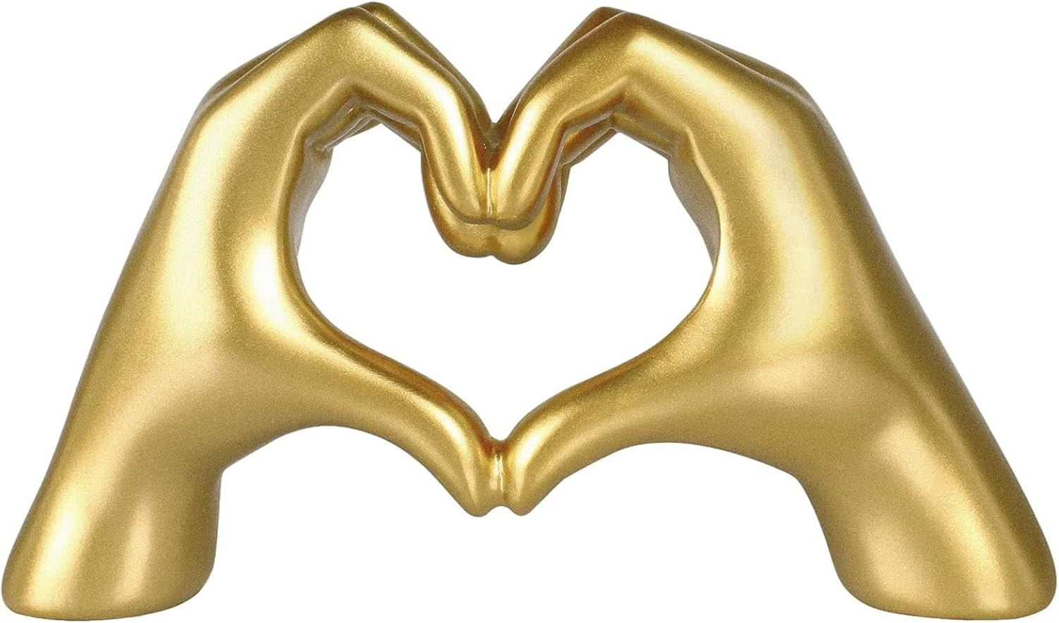 Heart Hands Sculpture Gift, Gold Heart Gesture Statue, Home Table Decor Hand Love Sign Statue, He... | Amazon (US)