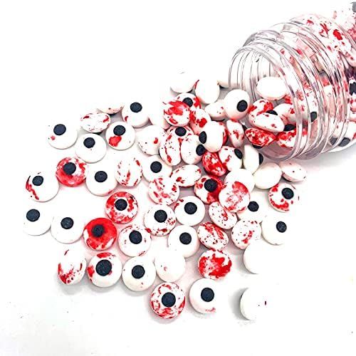 Weraru Small Candy Bloody Red Eyeballs Eye Ball Sweets Cake Cupcake Toppers Cookie Dessert Sprink... | Amazon (US)