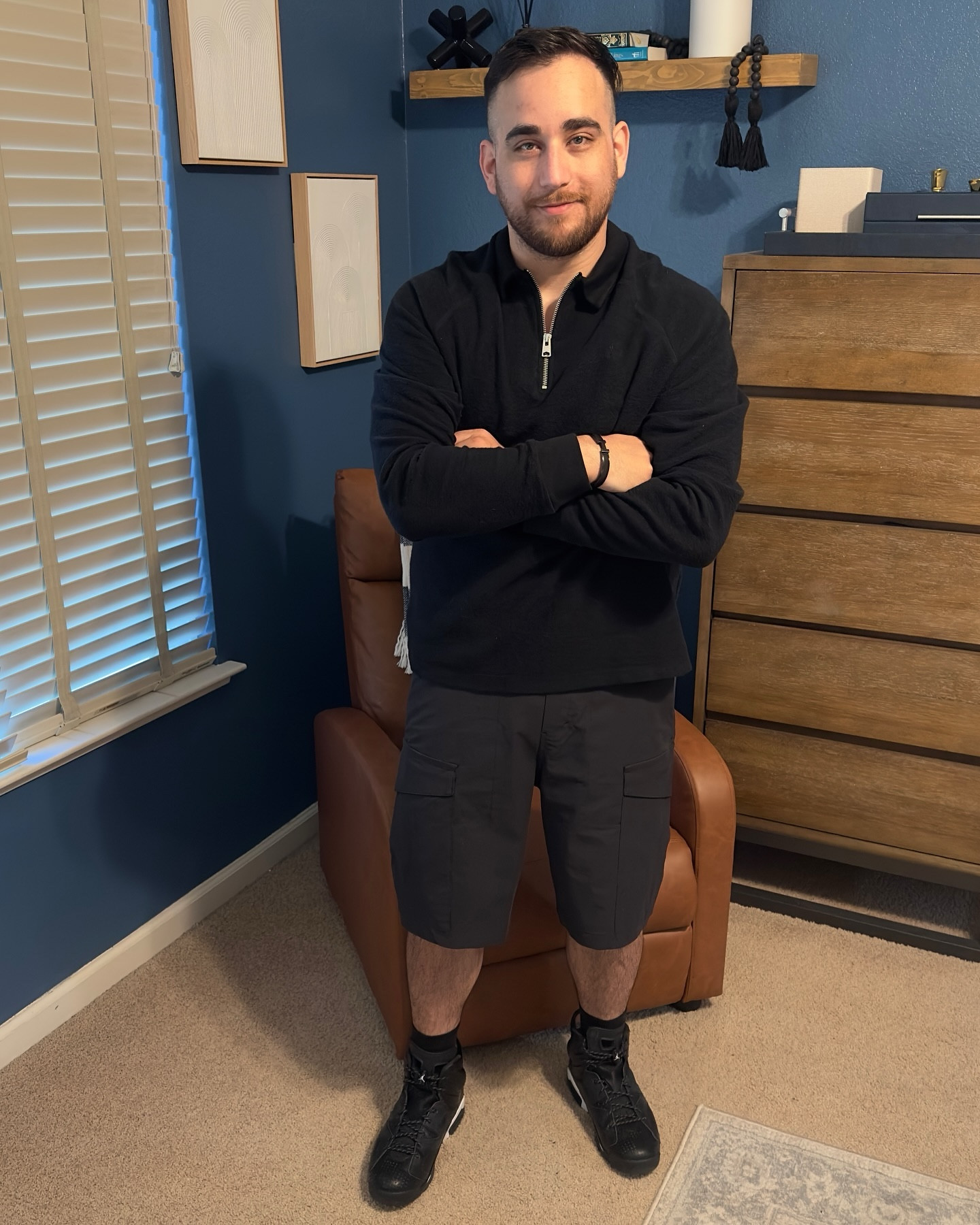 •Outfit Of The Day•

Top- Cashmere Half Zip Polo (@allsaints)
Shorts- Versa Twill Cargo Shorts (@lululemon )
Sneakers- Black Cat Jordan 6s (@jumpman23)

Going for an all black fit in this heat is crazy…. 
But It should be a bit cooler tonight. Got a new video coming tomorrow how to style these shorts 5 ways.

Will have everything linked in my bio in my LTK.
_________________________________________
#outfit #ootd #outfitoftheday #grwm #getready #fashion #fashionblogger #streetwear #sneakers #sneakerhead #allblack #todaysoutfit #fyp