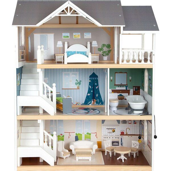 Iconic Doll House Complete Playset - Small Foot Dollhouses & Accessories | Maisonette | Maisonette