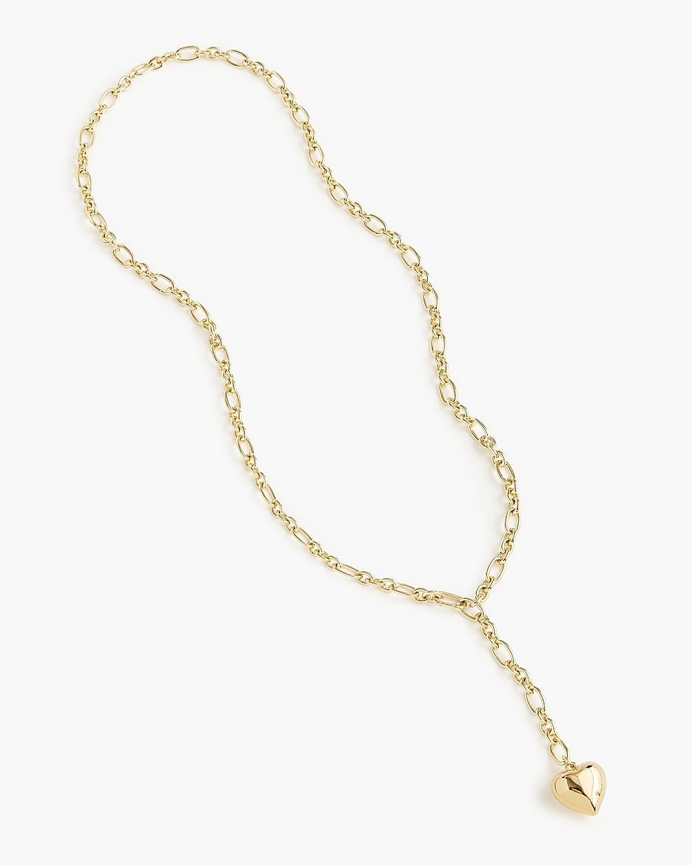 Double-wrap gold-tone heart necklace | J.Crew Factory