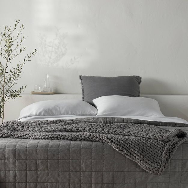 50"x70" Oversized Solid Bed Throw - Casaluna™ | Target