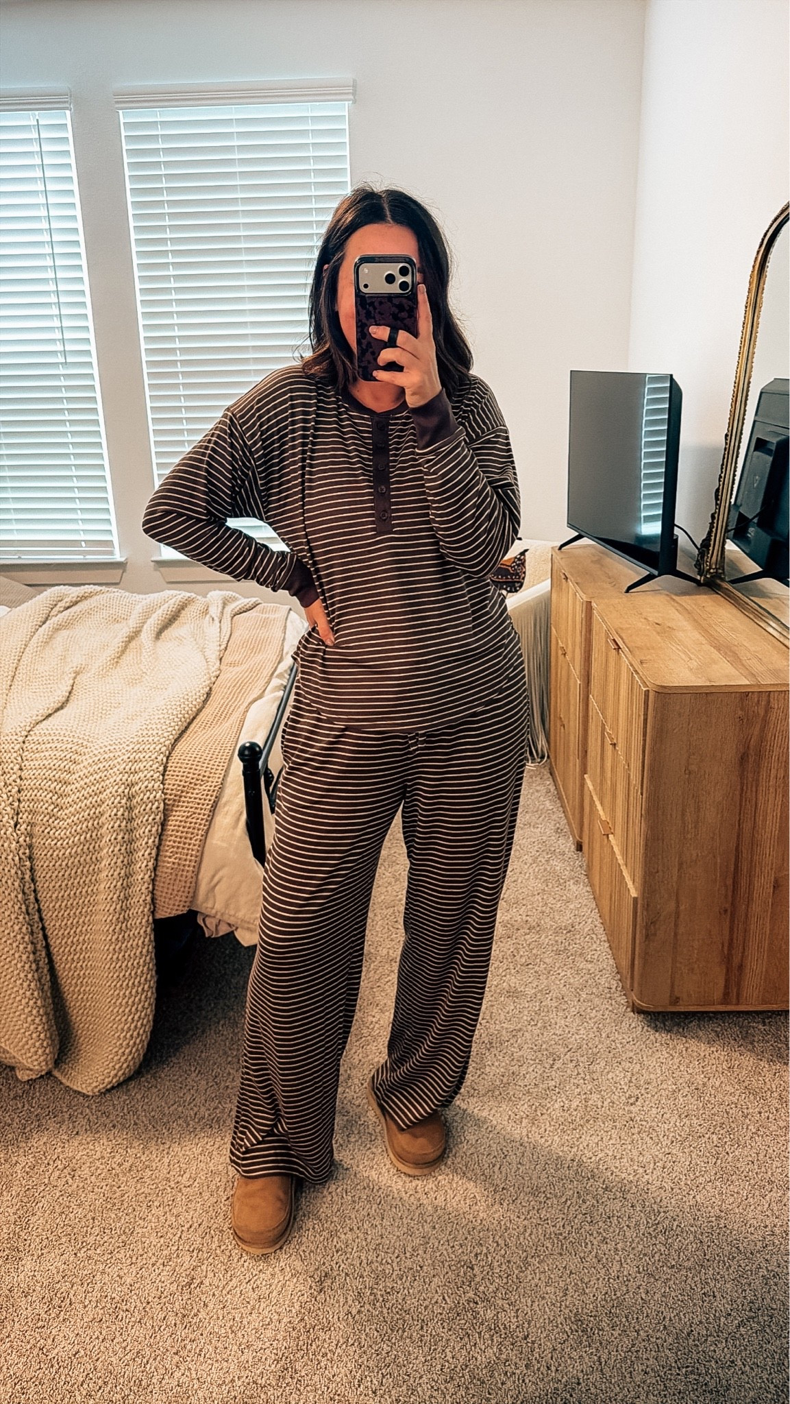 Walmart pajamas, airy dupe look alike look for less I’m in a medium top and a large bottom ￼

#LTKgrwm #LTKootd #LTKdayinmylife