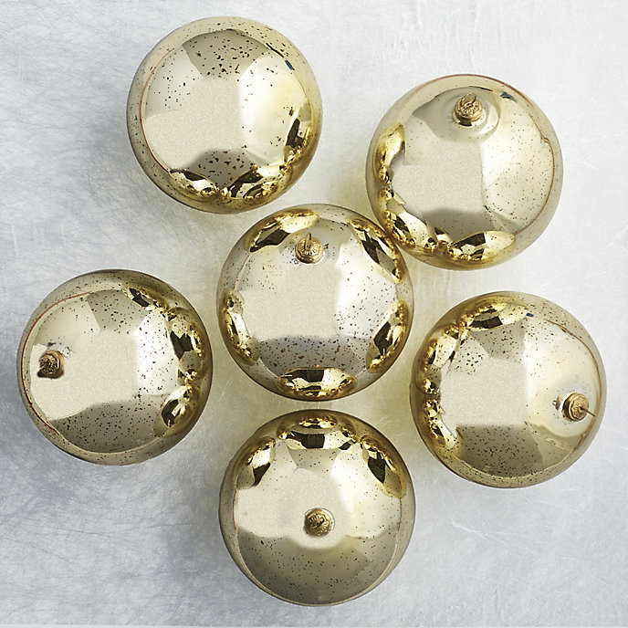 Oversized Mercury Glass Ornaments, Set of Six | Frontgate