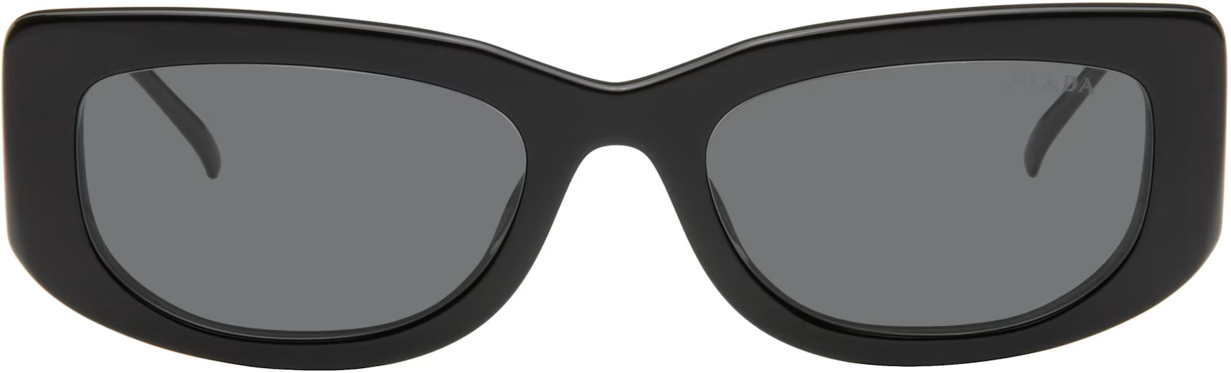 Prada Eyewear - Black Triangle Logo Sunglasses | SSENSE