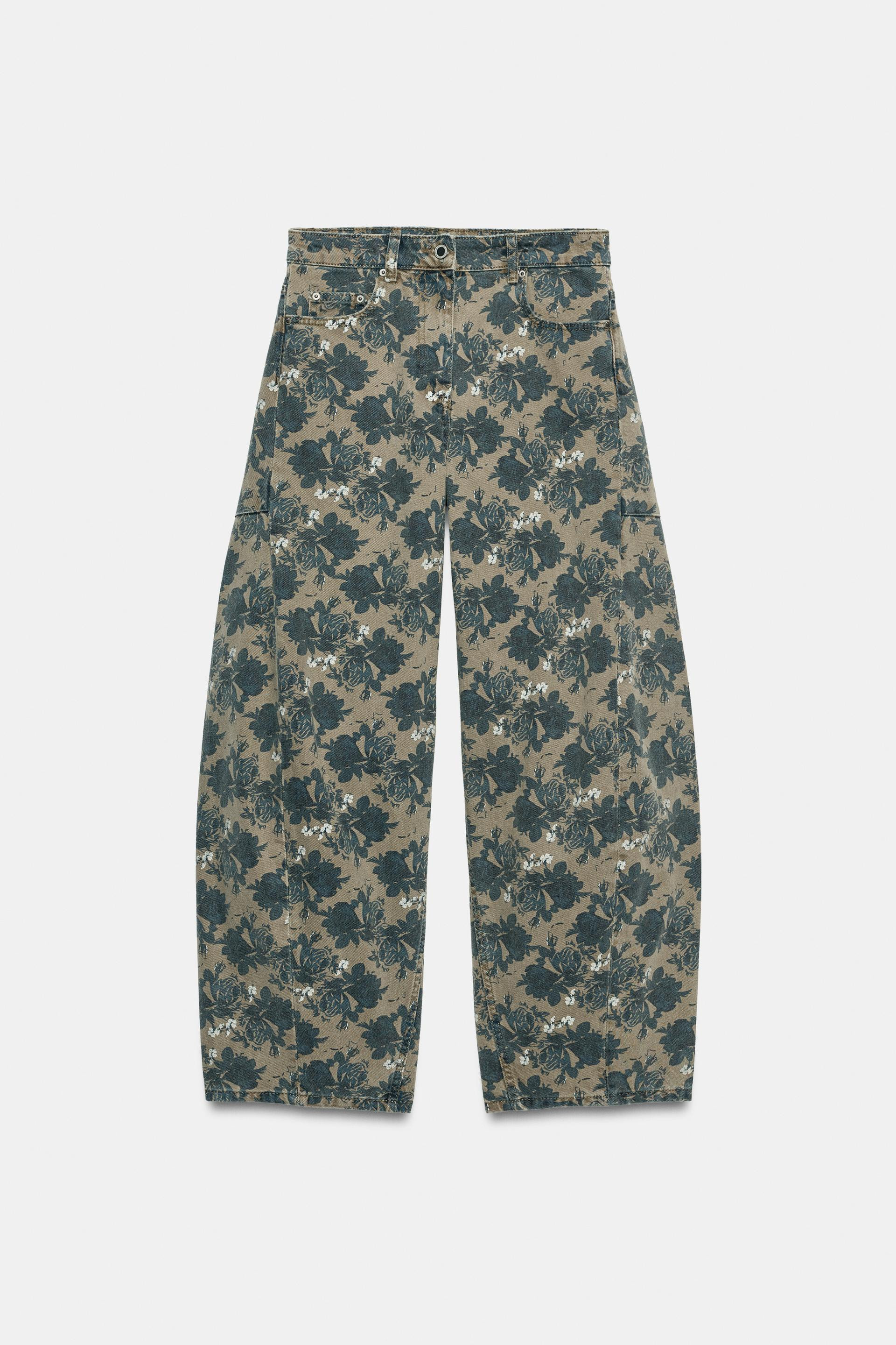 Zara - Zw Collection Mid-Rise Balloon Jeans - Yellow - 31 (Us 12) - Woman | Zara US