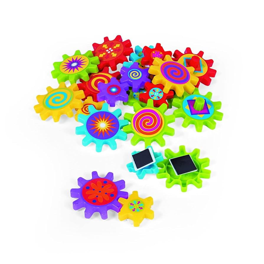 Fun Express 22 Pieces 4 Inch Spinning Gear Magnets, Fridge or Whiteboard Toys, Exploration and Ed... | Amazon (US)