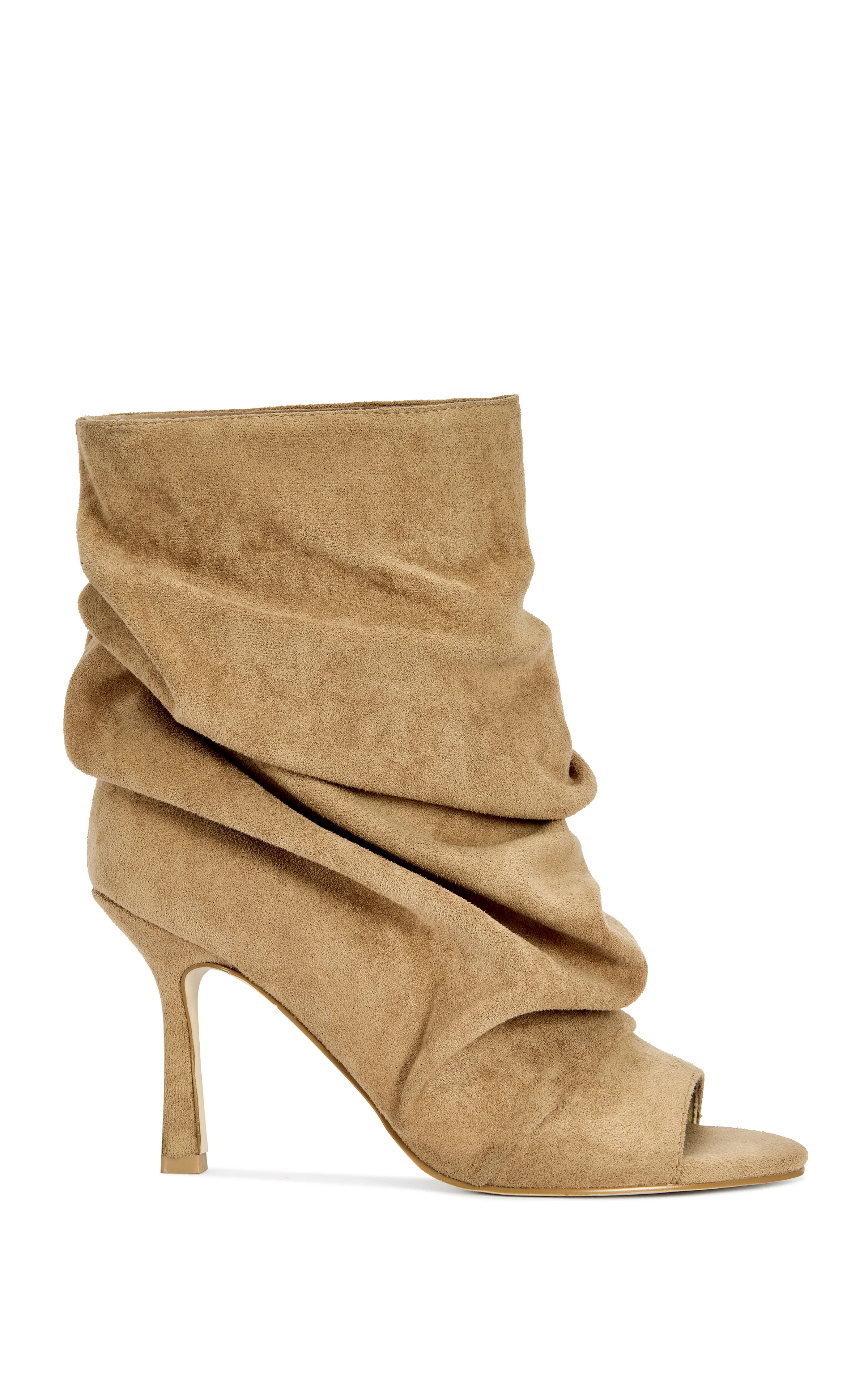 APEX-LTBROWN STILETTO BOOTIE | Azalea Wang