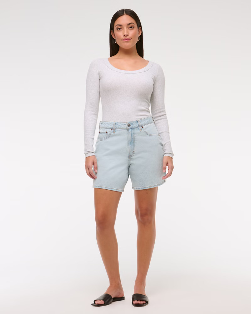 Curve Love High Rise Loose Short | Abercrombie & Fitch (US)
