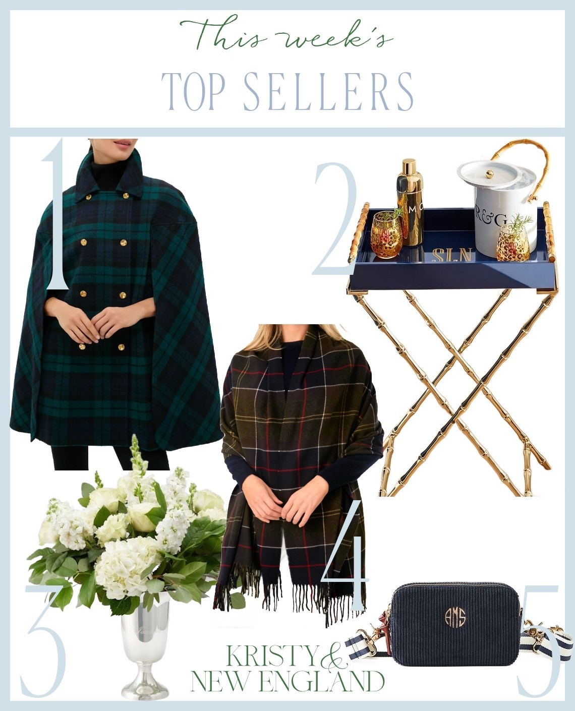 Top Sellers Blackwatch wool cape, build your bar tray & stands, silver vase, Barbour tartan scarf, navy corduroy crossbody bag

#LTKGiftGuide #LTKHoliday #LTKOver40