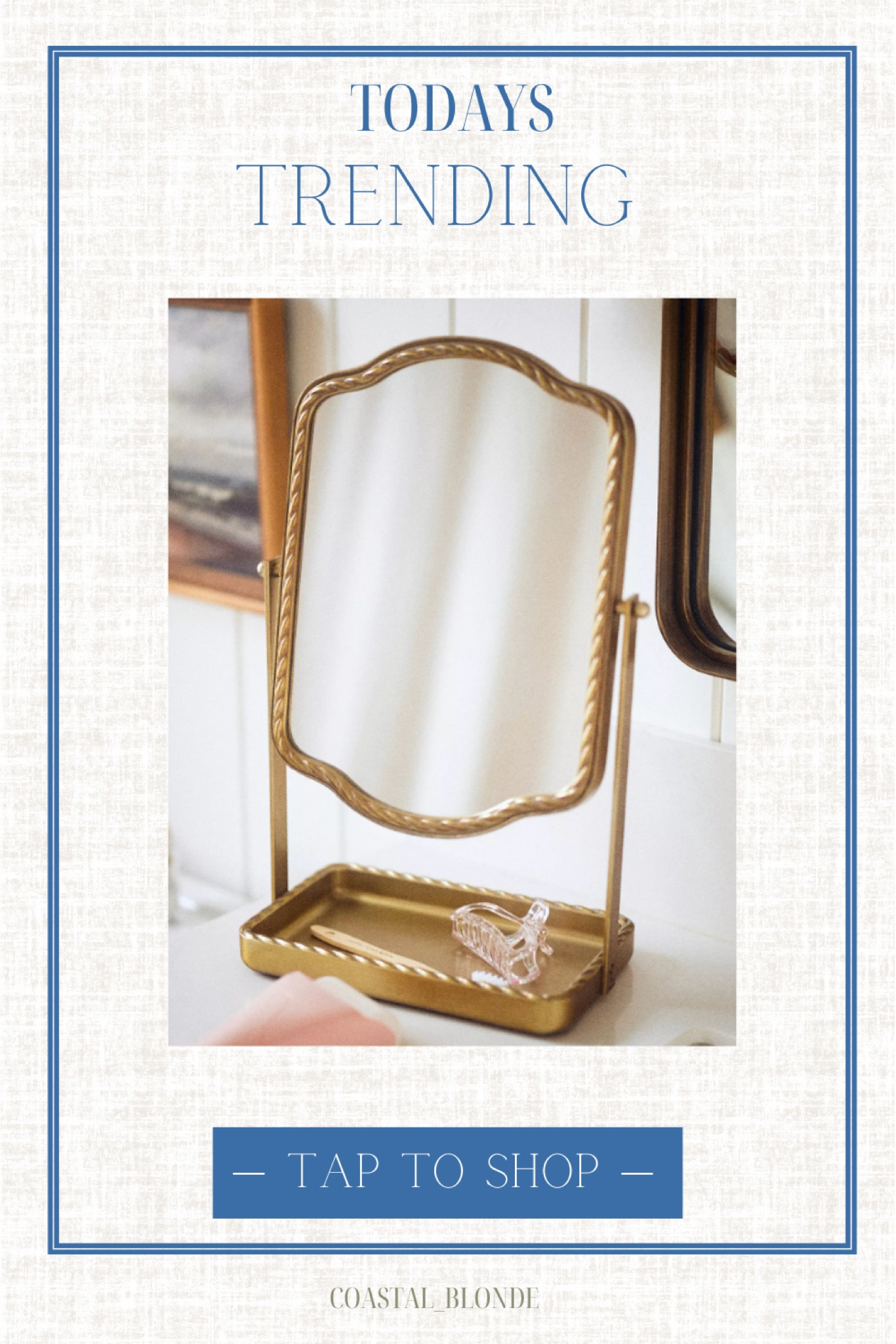 Home decor makeup mirror vanity gold bedroom 

#LTKBeauty #LTKHome #LTKFindsUnder100