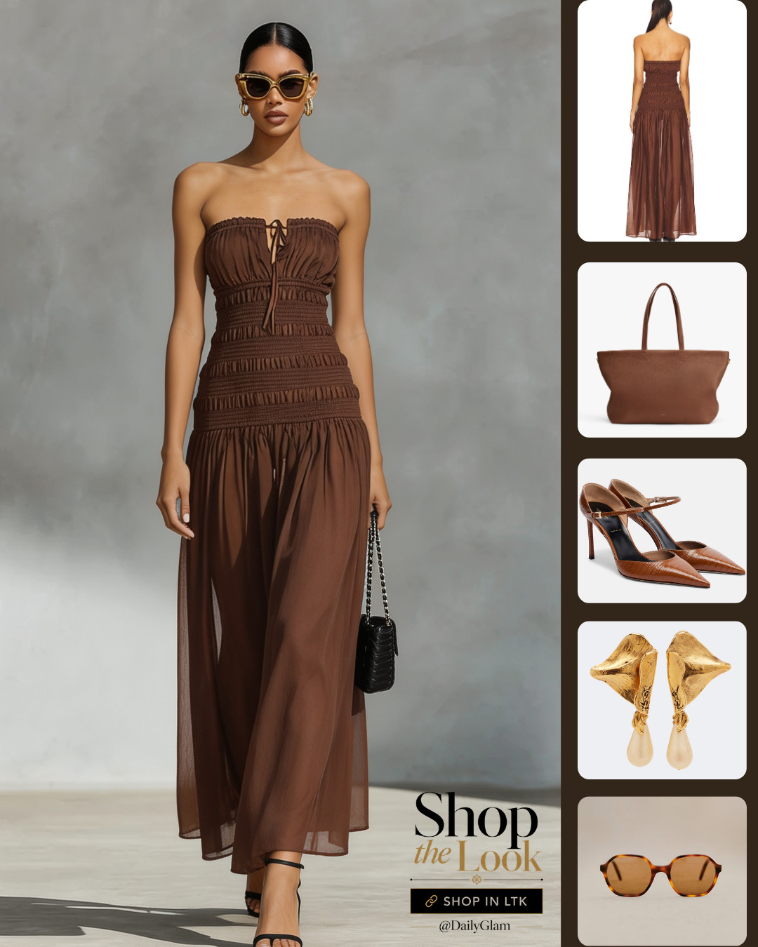 Effortless Brown Strapless Maxi Dress | Perfect Vacation & Summer Evening Outfit

#BrownDress #StraplessDress #MaxiDress #VacationOutfit #SummerDress 

 #LTKootd #LTKOver40 #LTKTravel