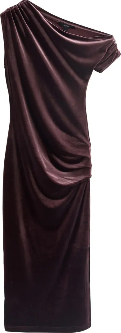 One-Shoulder Velvet Maxi Dress | Nordstrom