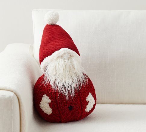 Jolly Santa Shaped Pillow | Pottery Barn (US)