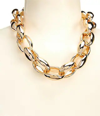 Chunky Curb Chain Collar Necklace | Dillard's