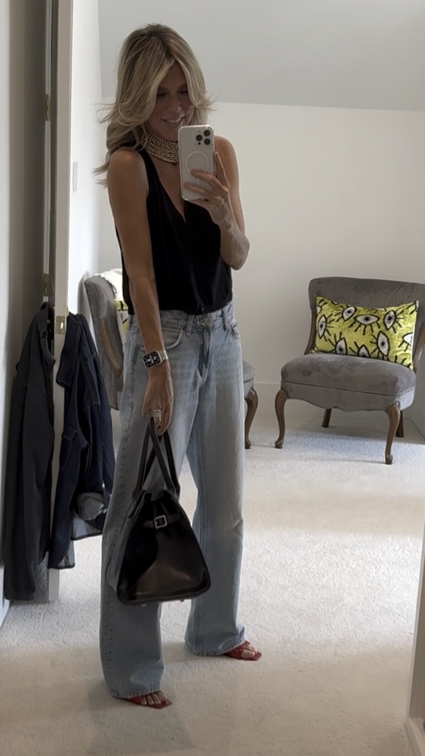 Easy sweater vest + denim + accessories

Vest: comes in other colors: wearing medium; my daughter (4’11) has as well and wears XS; hit us both at waist 

Bag - great leather look-for-less

Choker - adjustable length

Jeans are Zara but one linked some others for same look. I have the Levi’s and they are awesome. Fit is so good! So relaxed and perfect. I size up for super relaxed look  



#LTKSeasonal #LTKStyleTip #LTKFindsUnder50