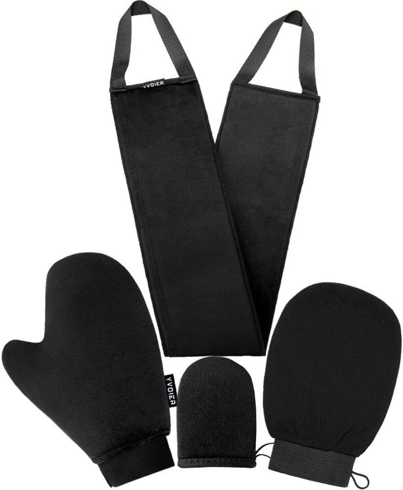 Yvoier Self Tanning Mitt Applicator Kit 4 in 1 Self Applicator Set with Exfoliating Glove,Tan Mit... | Amazon (US)