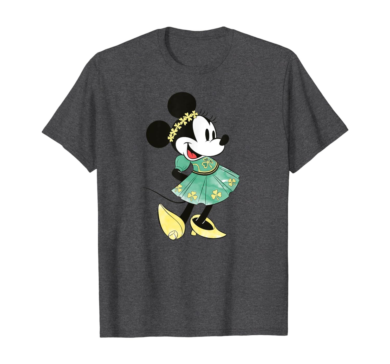 Disney Minnie Mouse Shamrock Dress St. Patrick's Day T-Shirt | Amazon (US)