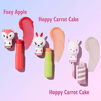 Lip Smacker Lippy Pals, Unicorn, Panda, Kitten, Lip balm for Kids - Foxy Apple, Hoppy Carrot Cake... | Amazon (US)