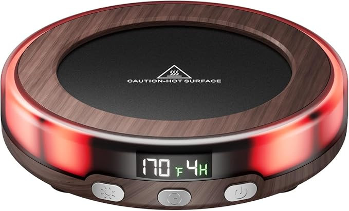 Gaiatop Coffee Mug Warmer for Desk, 3 Temp Settings, 2-9Hrs Timer, 3 Colorful Romantic Atmosphere... | Amazon (US)