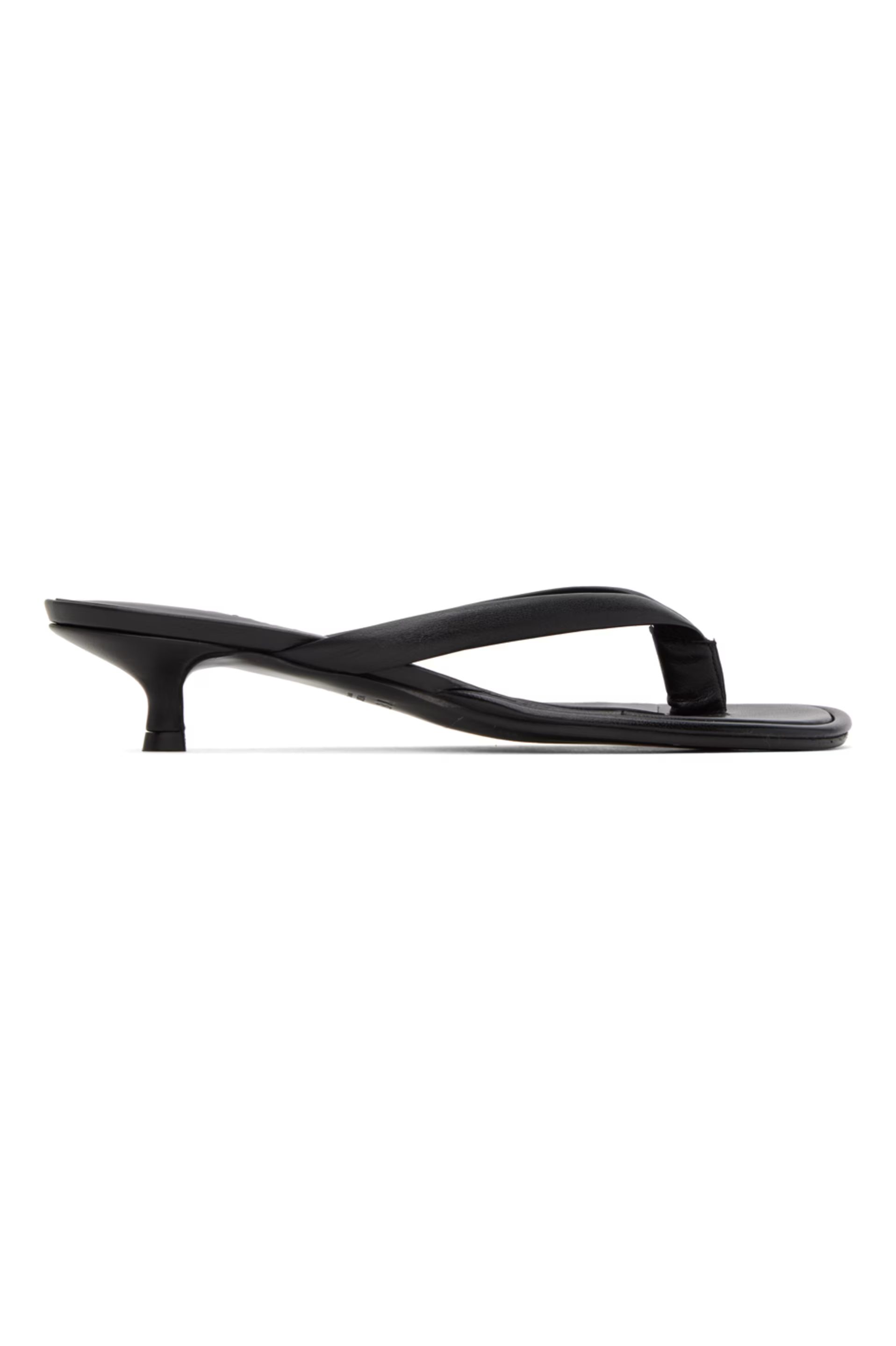 SSENSE Exclusive Black Heeled Sandals | SSENSE