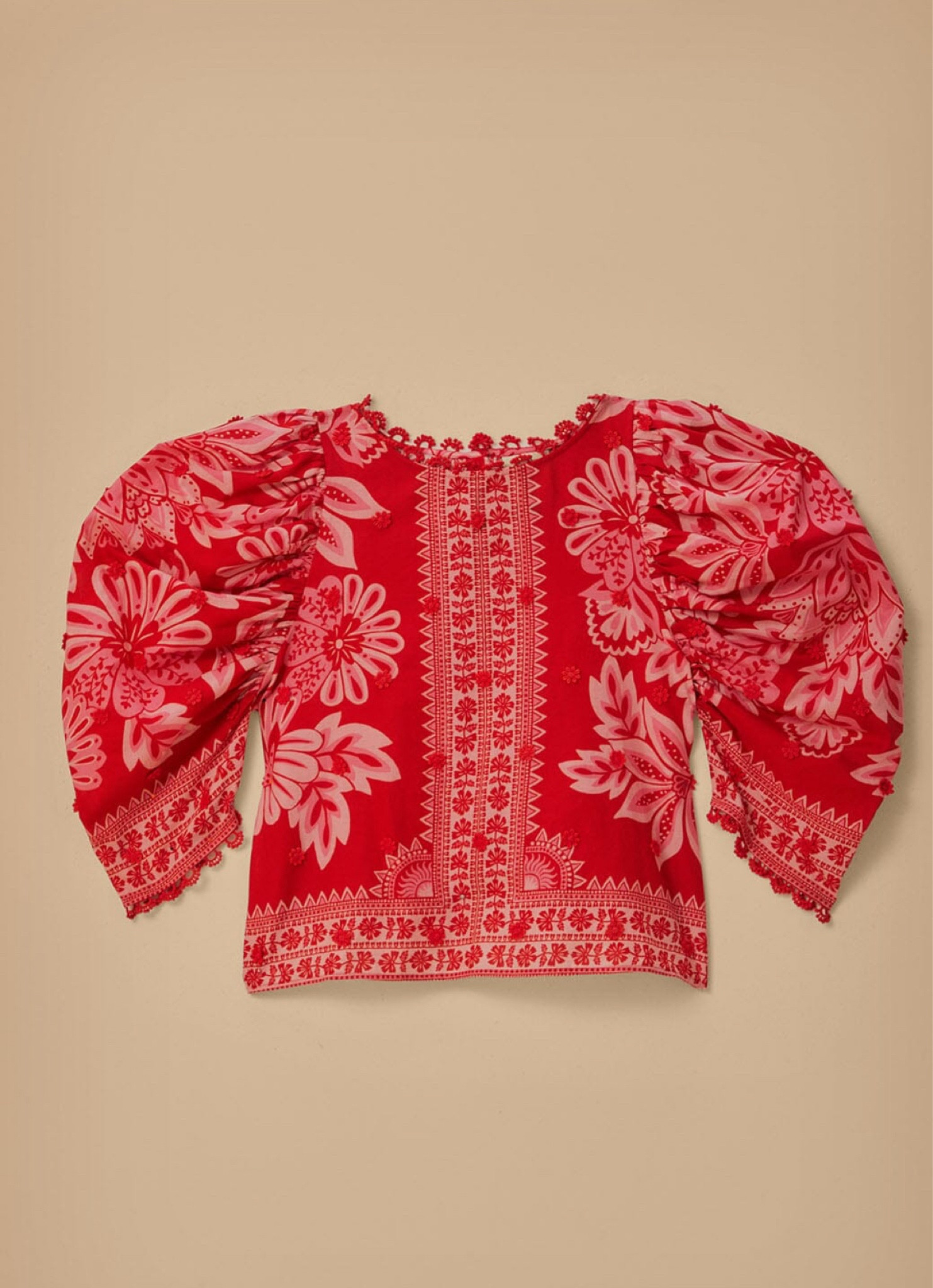 Farm Rio top that you can wear backwards and open as a topper 