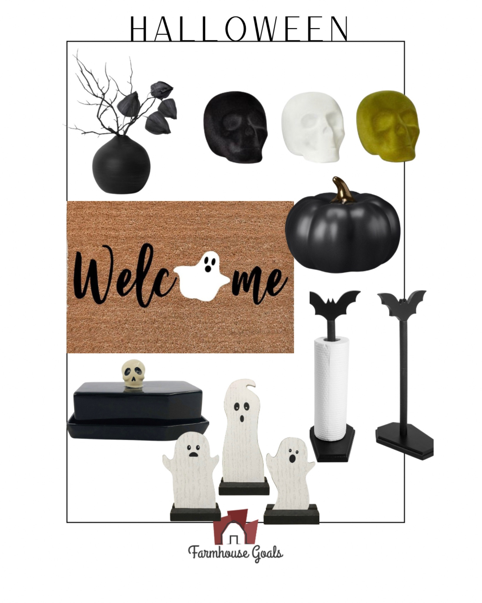 Halloween Finds 👻

Halloween, doormat, skulls, paper towel holder, butter dish, wooden ghosts, floral arrangement, pumpkin, black, Halloween, Amazon, decor, target



#LTKhome
