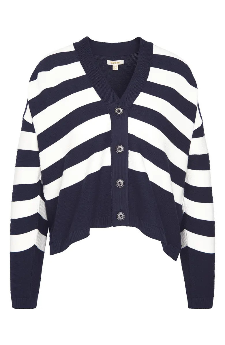 Mariner Stripe Cotton Cardigan | Nordstrom