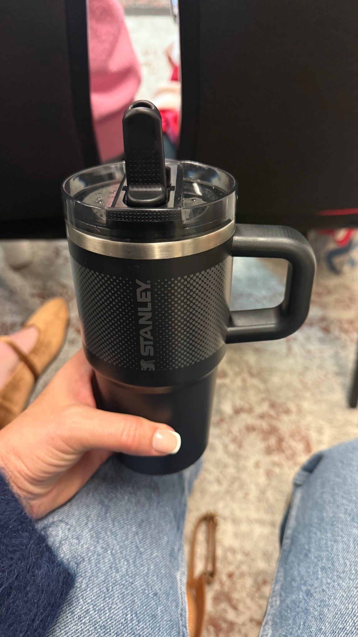 Keeping me hydrated, caffeinated, and semi functional… thank you, Stanley 🤣 This 20 oz is perfect for coffee and it’s so cute 🥰 