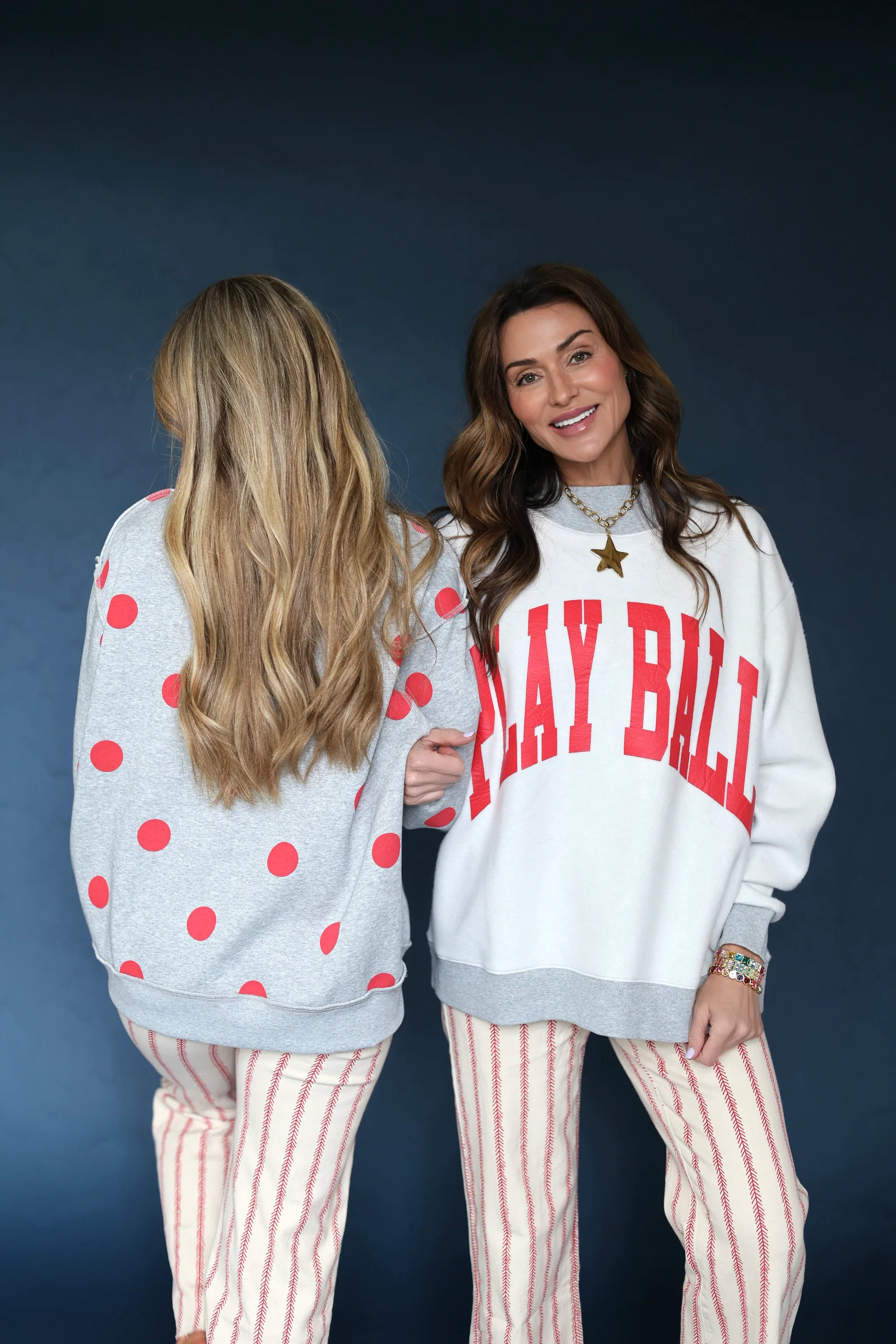 Play Ball 2-Sided Mock Sweatshirt - Pre Order! | Poppy & Pine